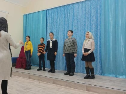 Музыкальное занятие с детьми на приходе храма свв.Петра и Февронии п.Колхозный