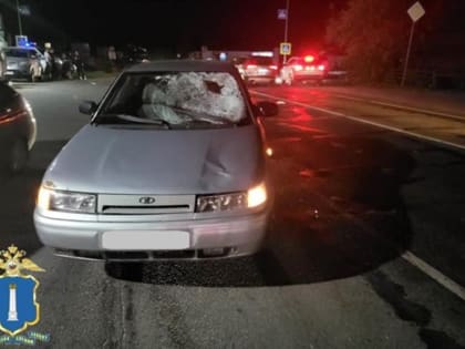 В Мелекесском районе неопытный водитель за рулём ВАЗа сбил нарушителя