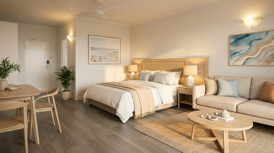 After: Living room styled - Brisbane