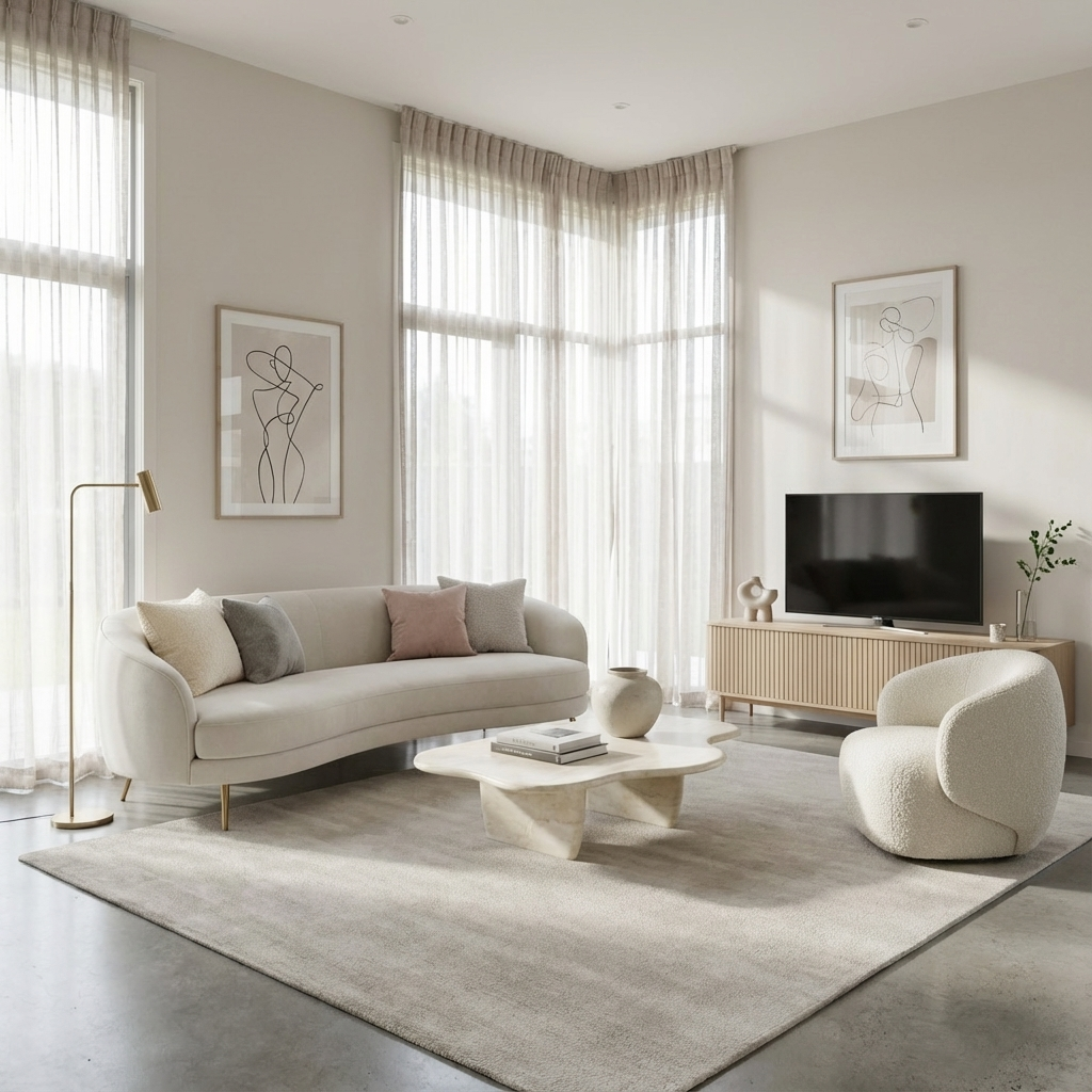 Beautiful styled living room transformation