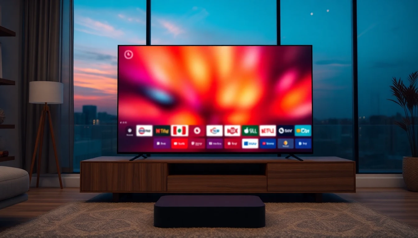 Infographie mettant en avant les fonctionnalités d'IPTV Euro telles que la prise en charge multilingue et l'organisation des chaînes par pays.