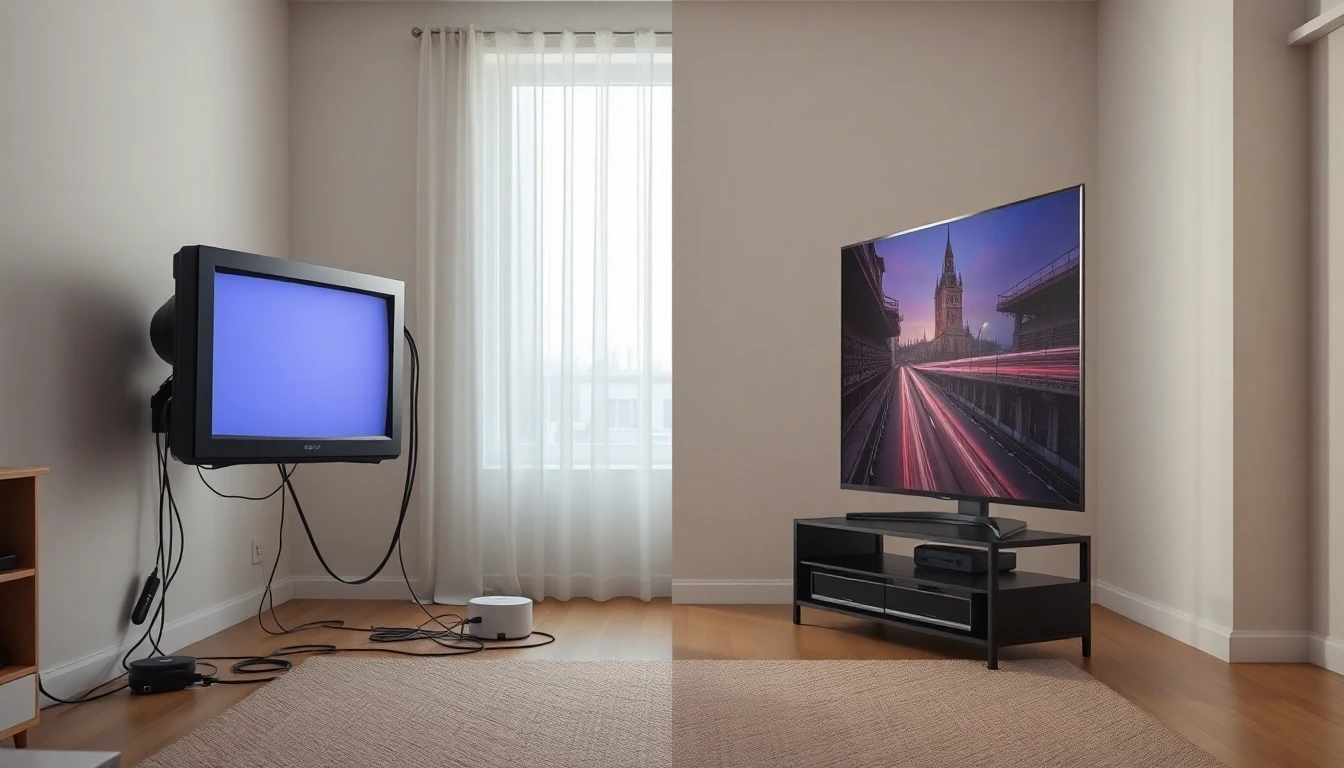 Comparison between traditional cable TV and modern IPTV 4K streaming service