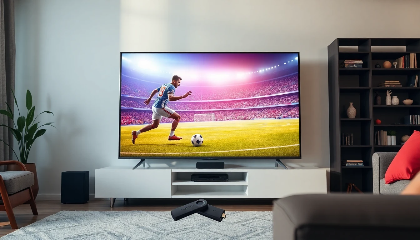 Live sports streaming stress test showing IPTV performance during a football match