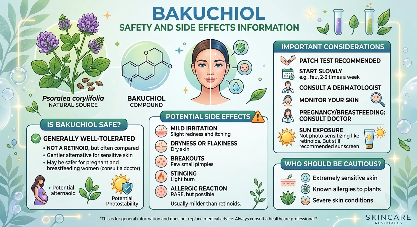Bakuchiol safety and side effects information