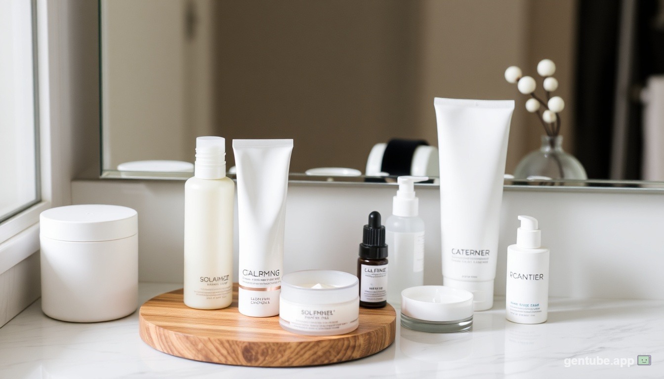 Step-by-step minimalist skincare routine morning and evening
