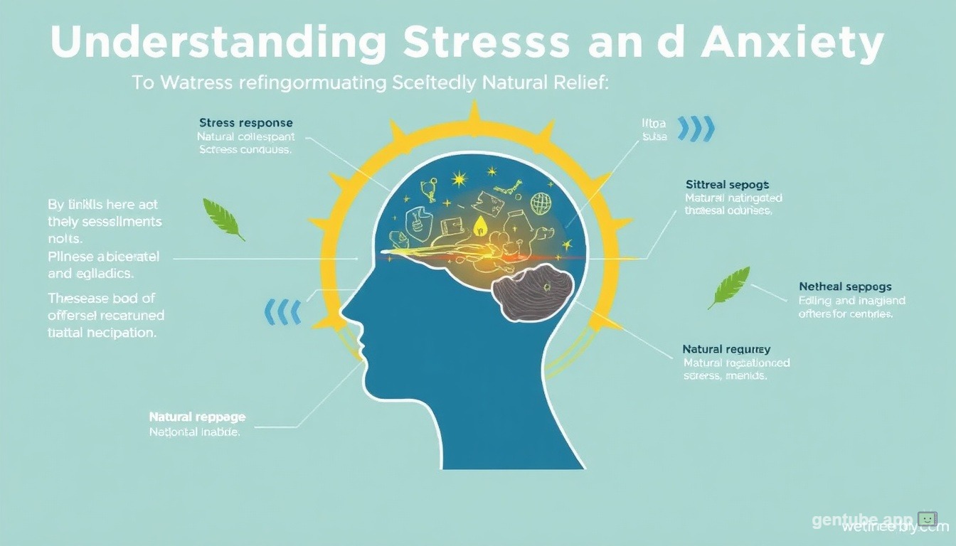 Scientific illustration showing stress response and natural management methods