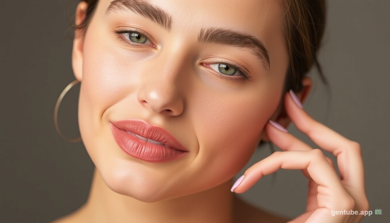 Person with smooth, translucent glass-like skin showing the glass skin trend