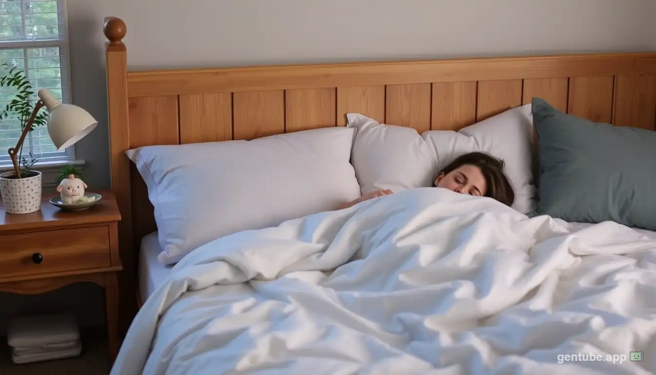 Restful sleep environment supporting digestive wellness