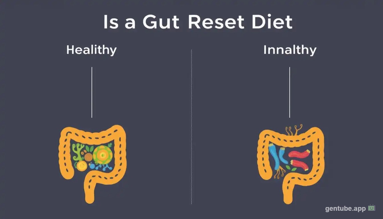 Fresh probiotic and prebiotic foods arranged for 7-day gut reset diet plan