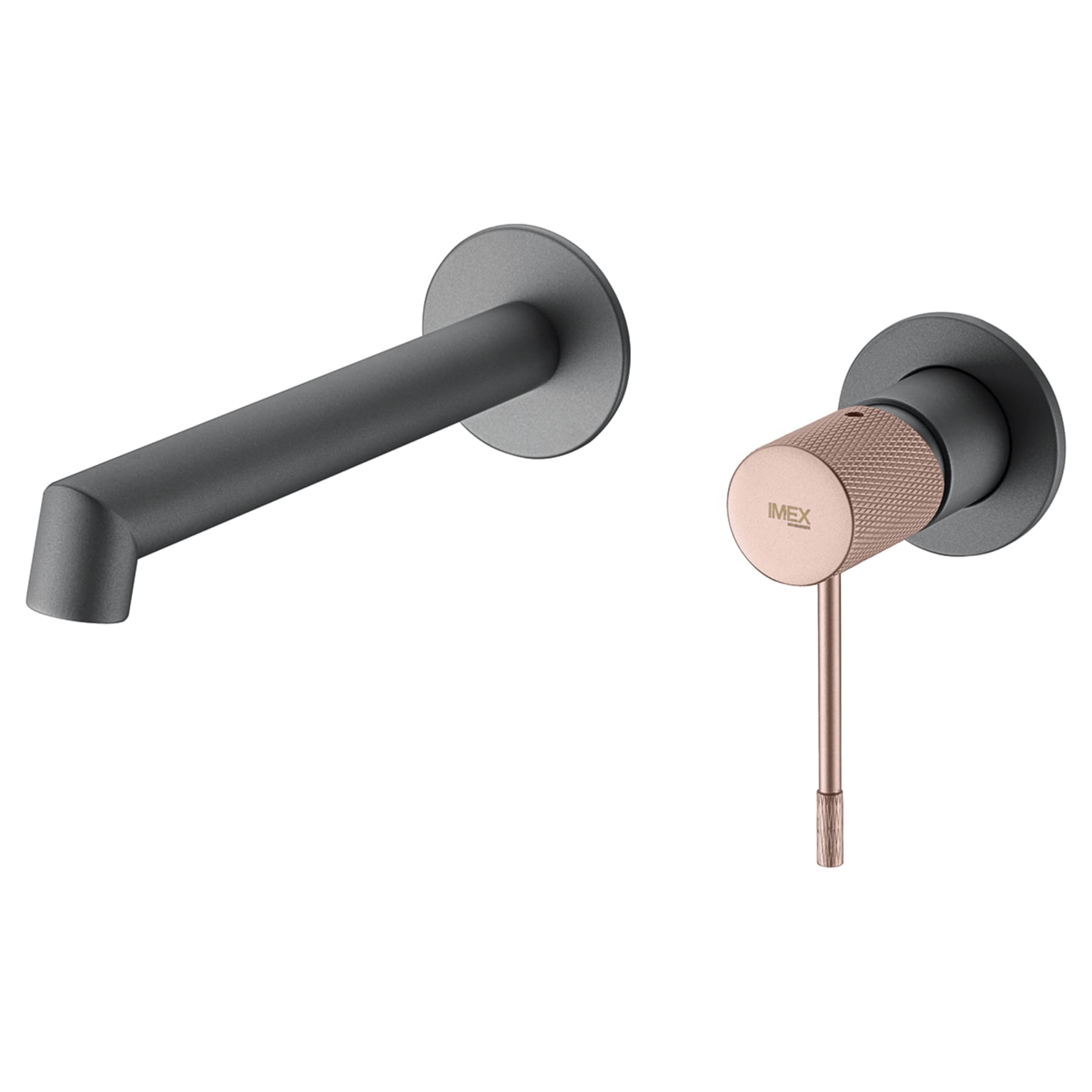 Monomando Lavabo Empotrado Line Gris Champagne