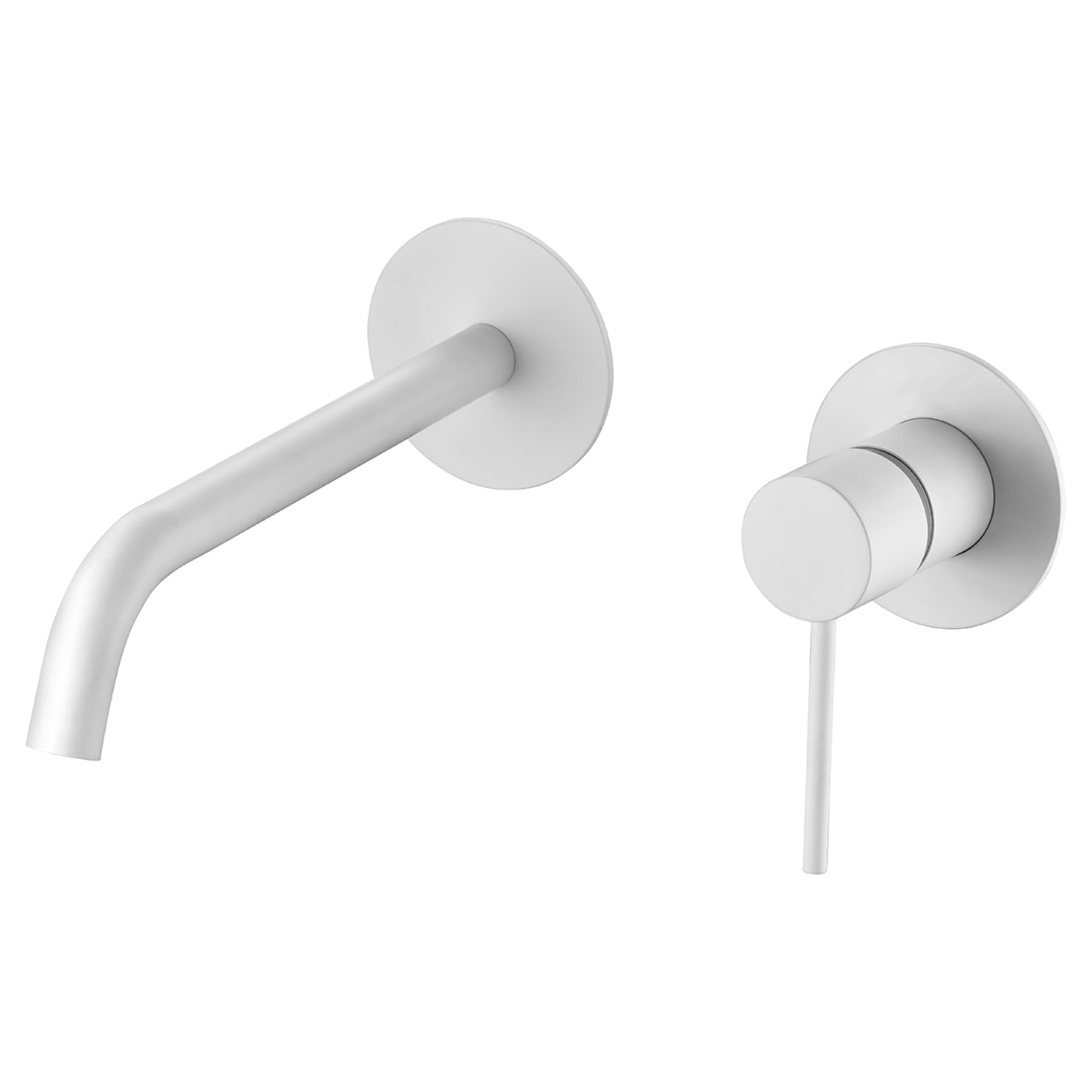 Monomando Lavabo Empotrado Milos Blanco Mate