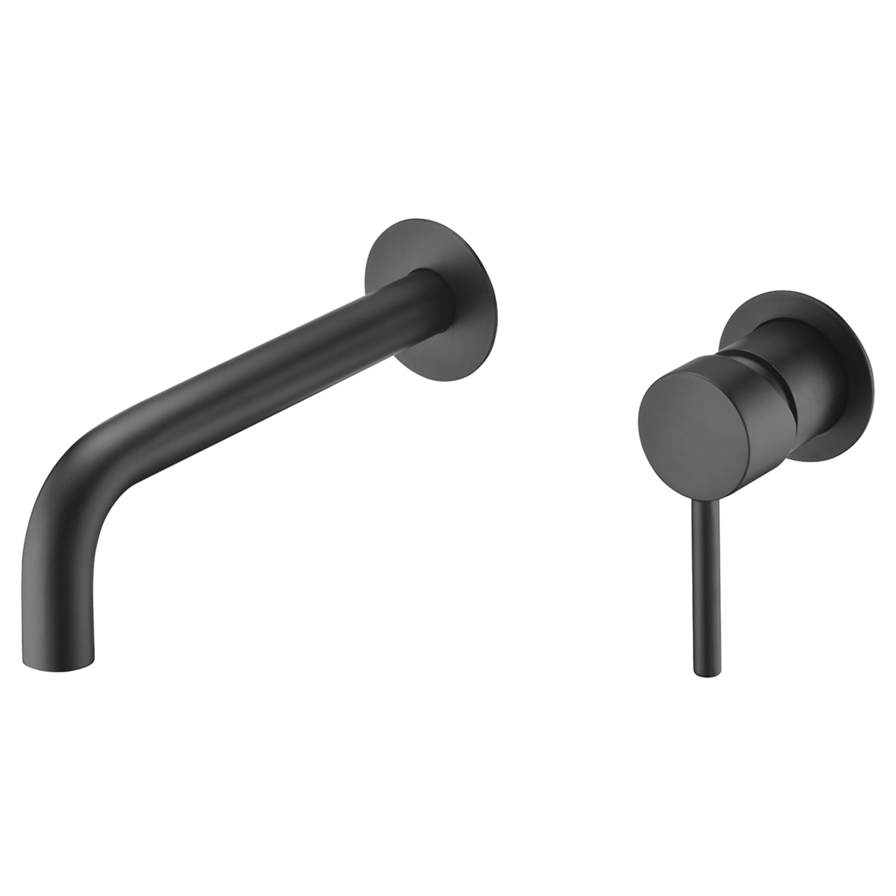 Monomando Lavabo Empotrado Etna Negro Mate