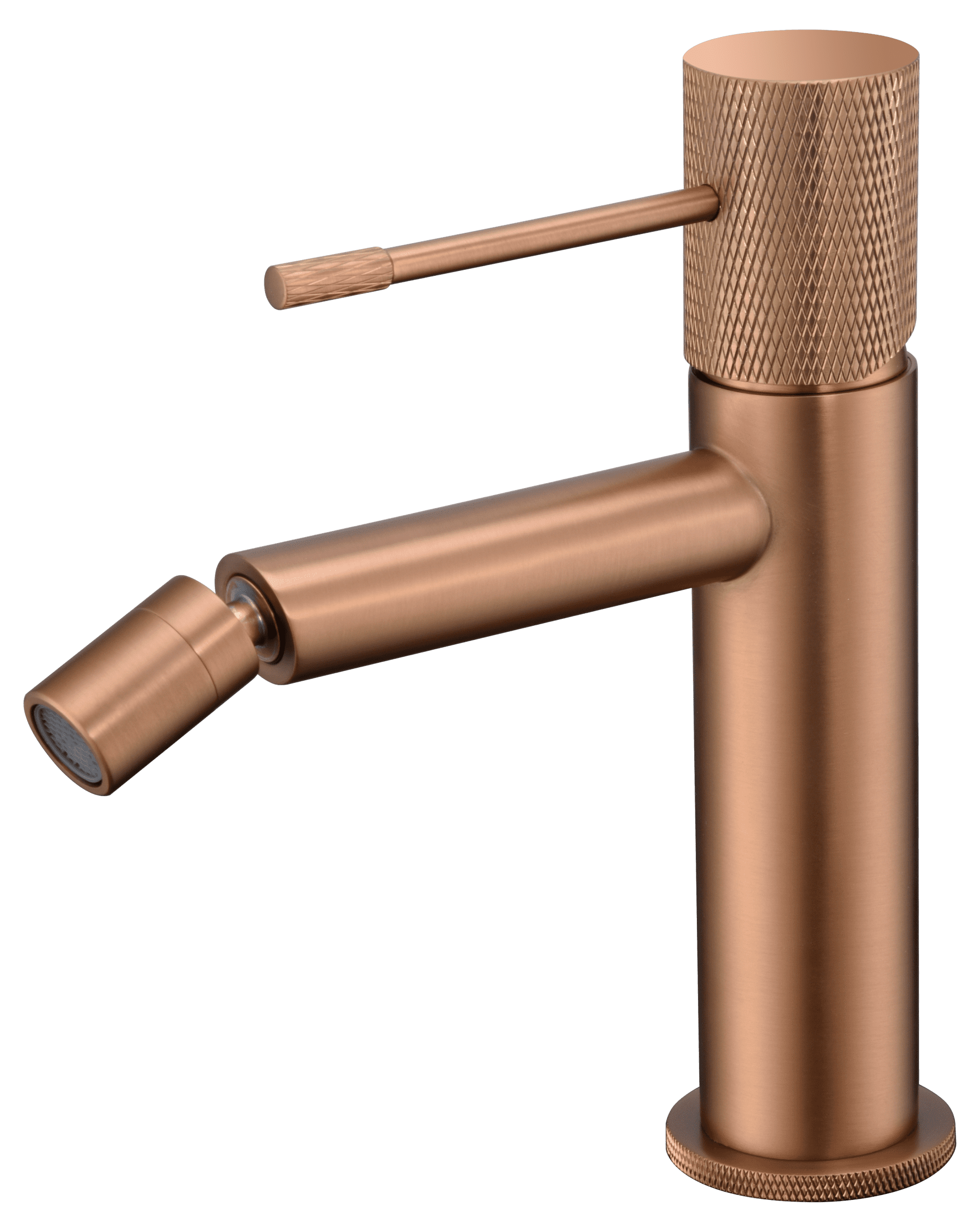 Monomando Bidé Line Oro Rosa Cepillado