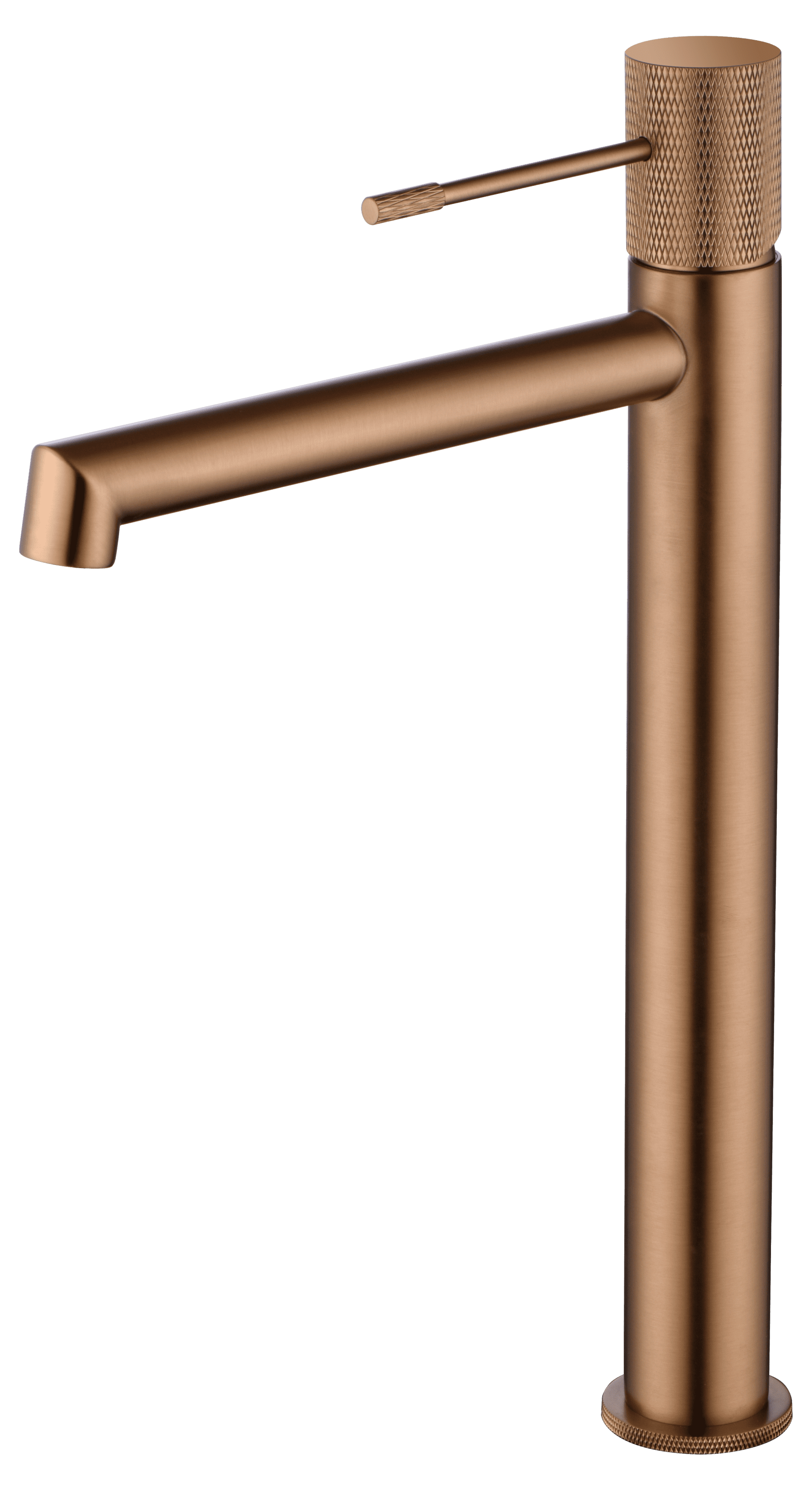 Monomando Lavabo Alto Line Oro Rosa Cepillado