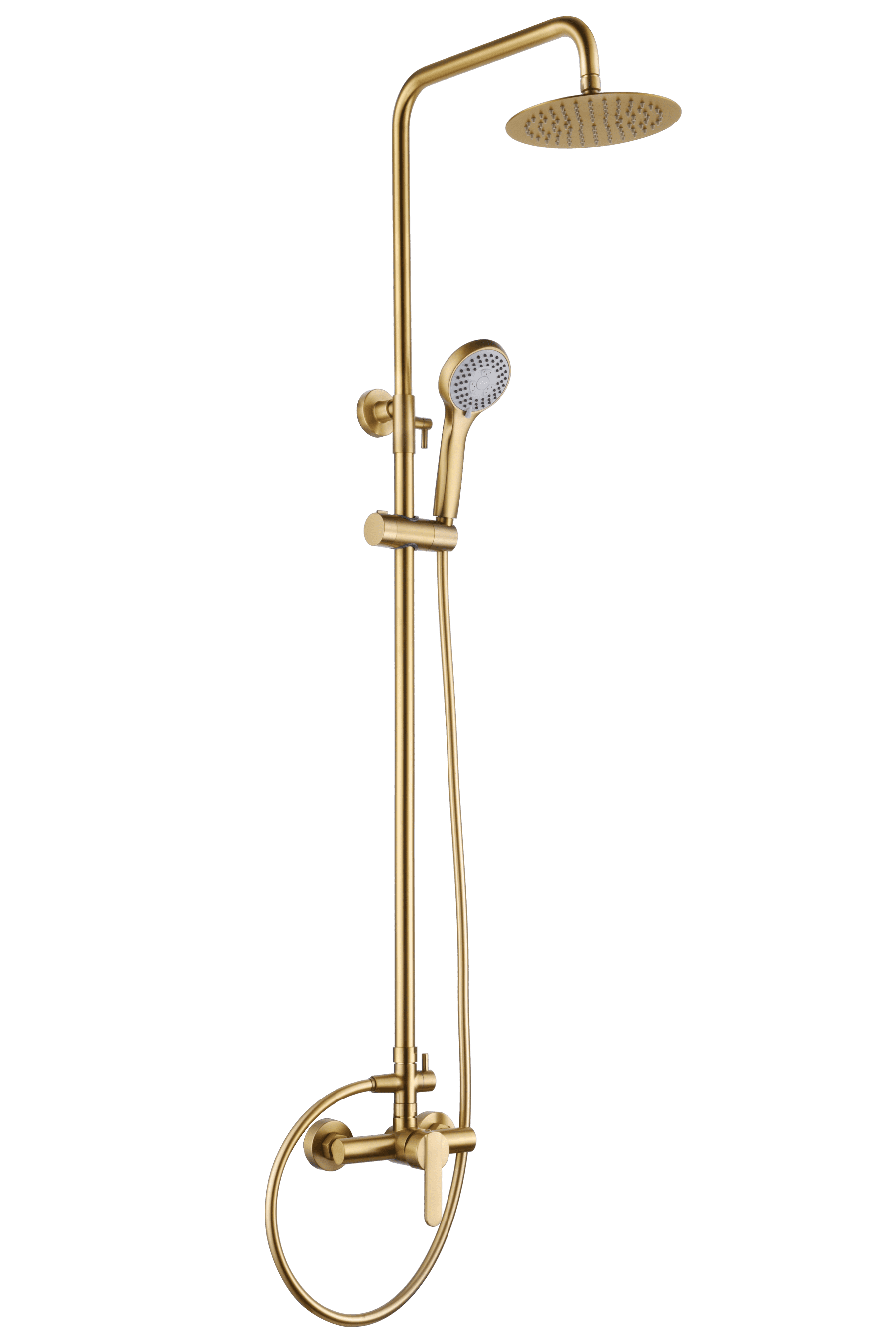 Conjunto Ducha Monomando Roma Oro Cepillado