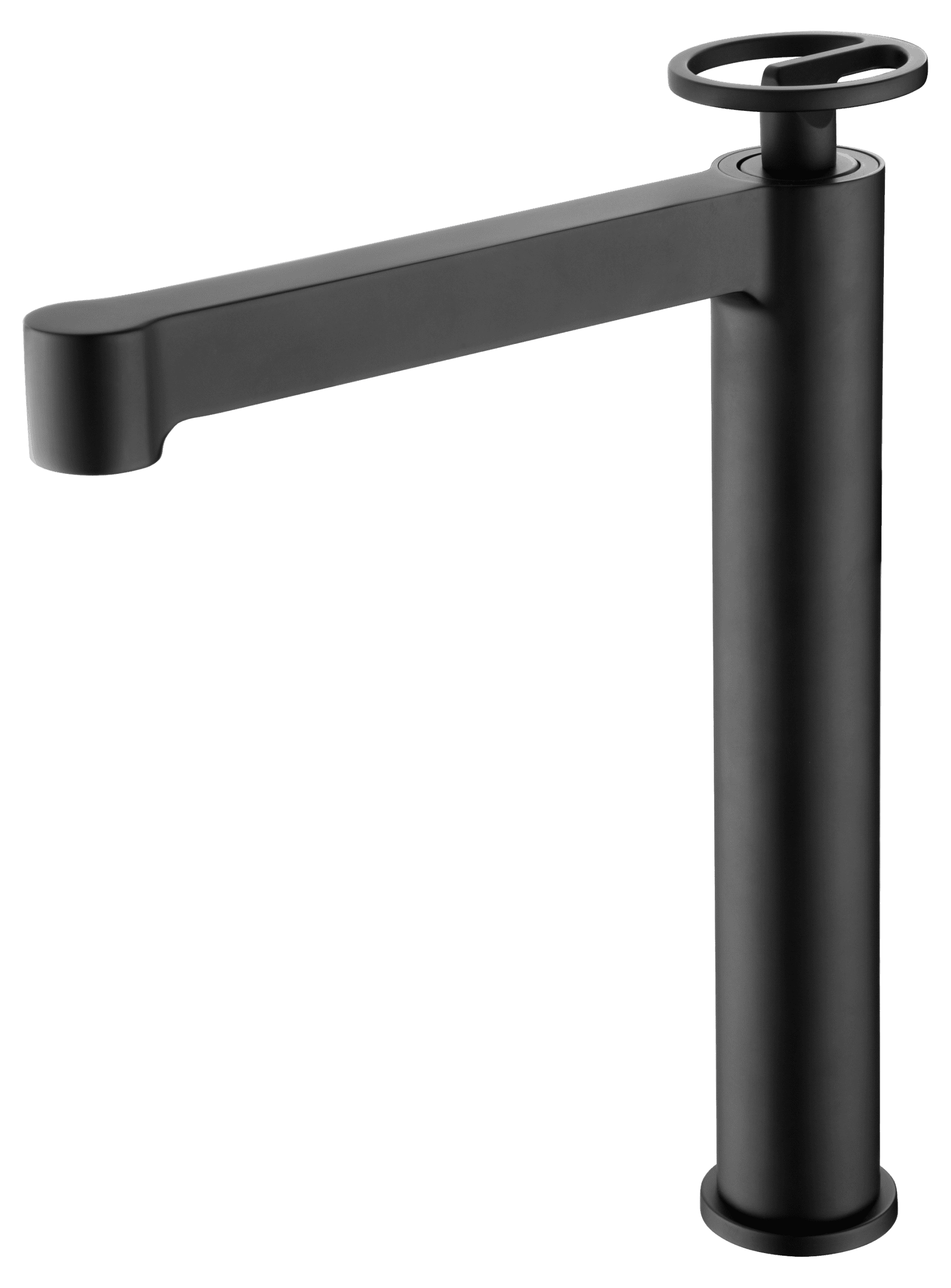 Monomando Lavabo Alto Olimpo Negro Mate