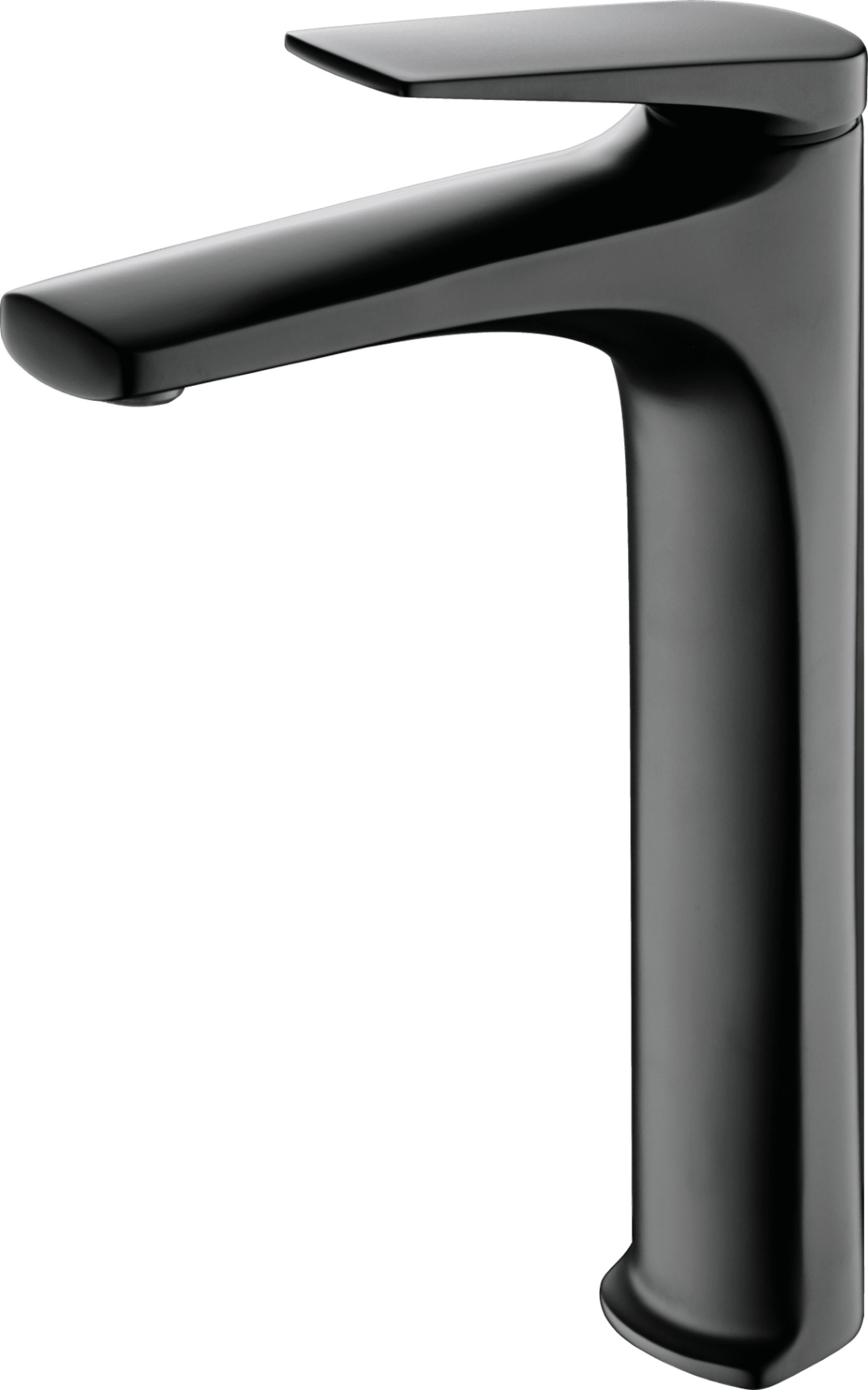 Monomando Lavabo Alto Delos Negro Mate