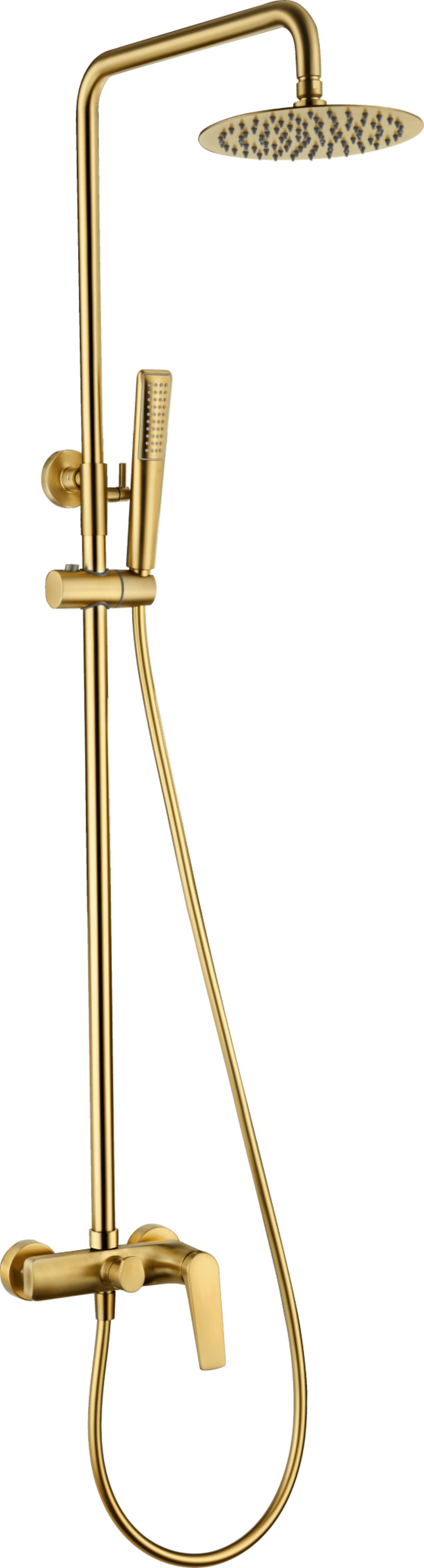 Conjunto Ducha Monomando Delos Oro Cepillado