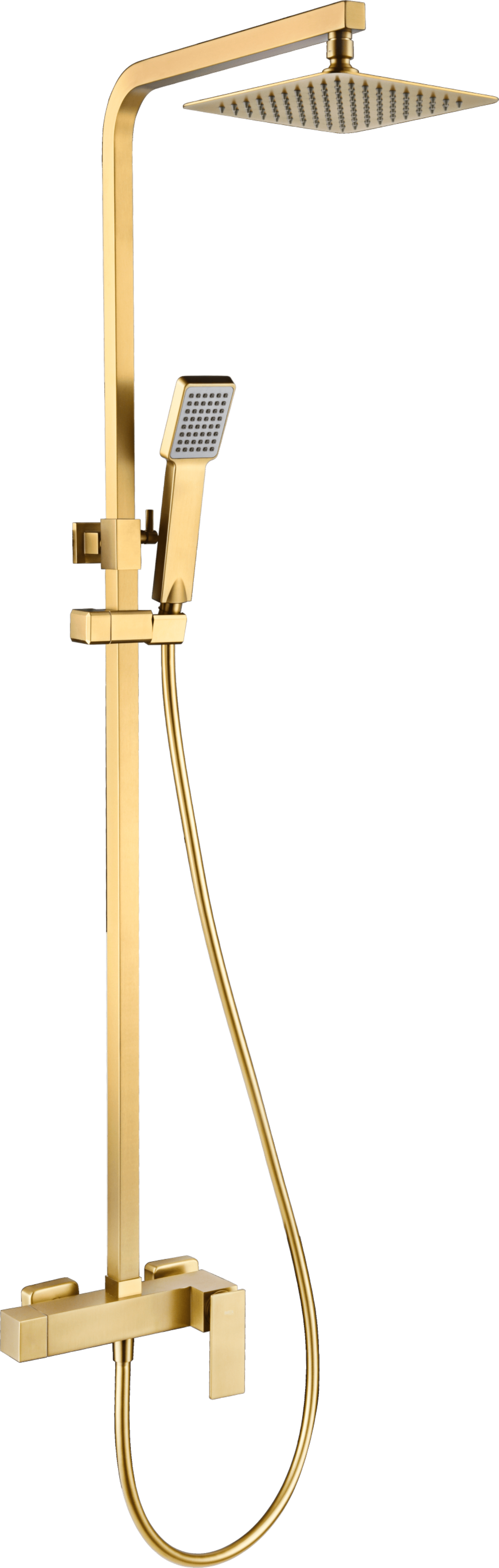 Conjunto Ducha Monomando Pisa Oro Cepillado