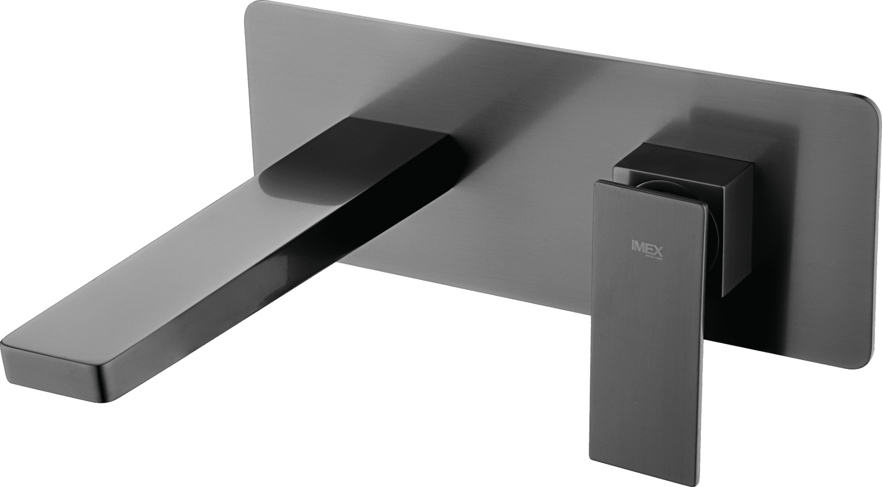 Monomando Empotrado Lavabo Pisa Negro Gun Metal