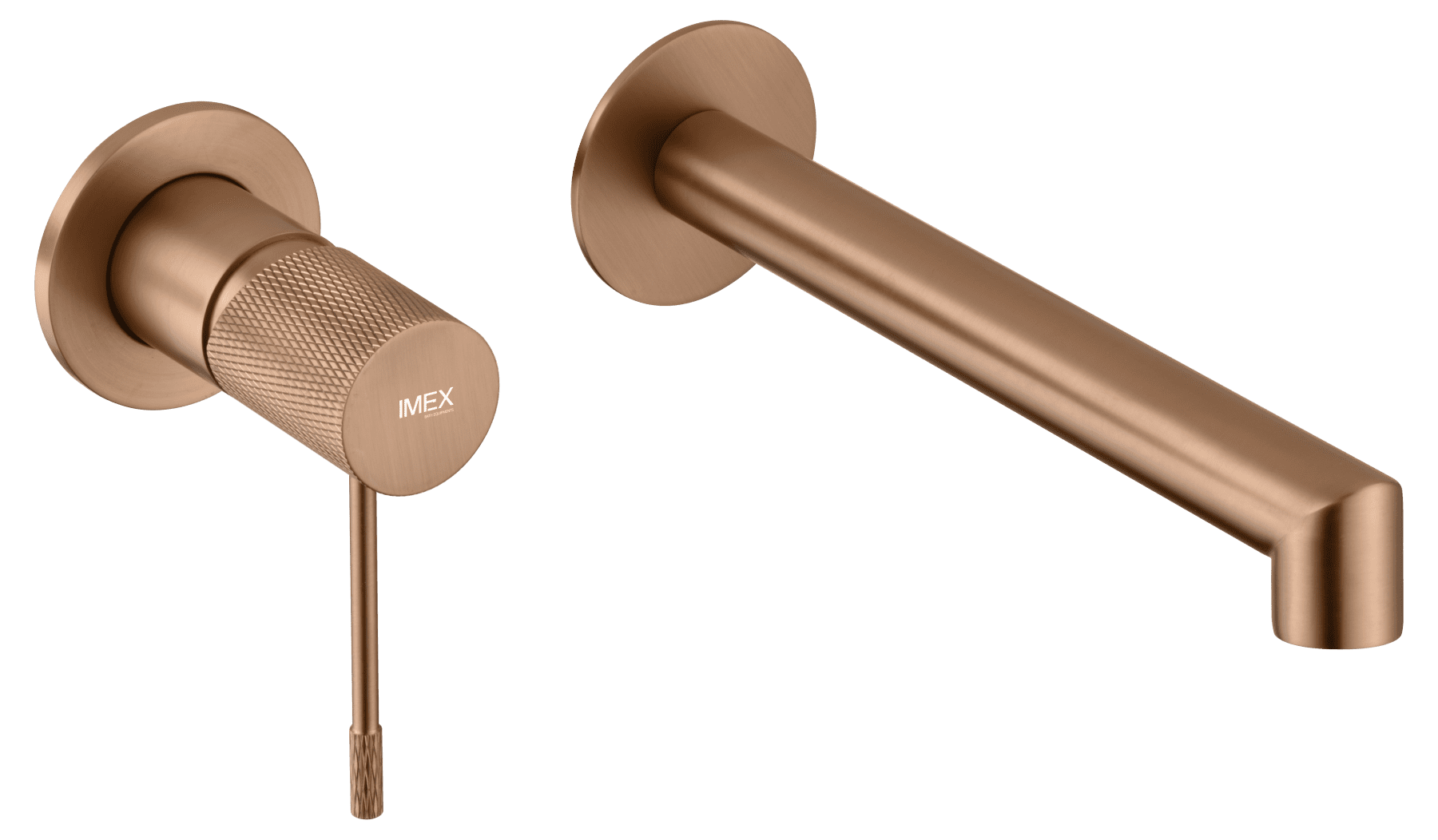 Monomando Empotrado Lavabo Line Oro Rosa Cepillado