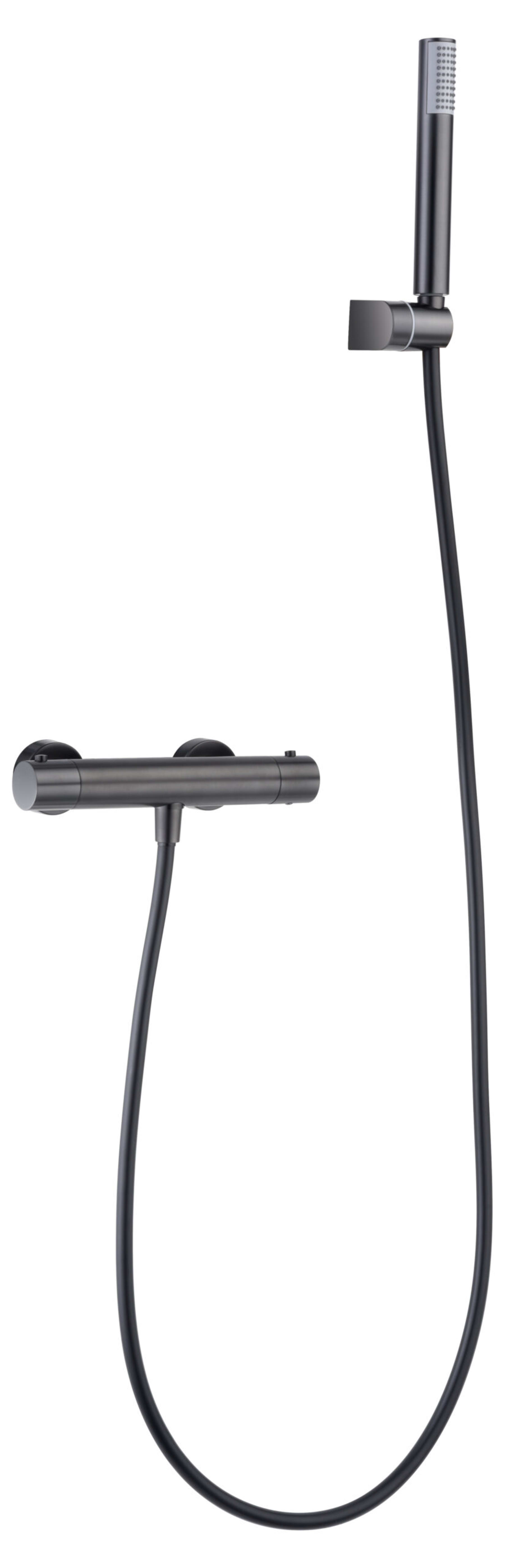 Kit Ducha Termostatico Monza Black Gun Metal