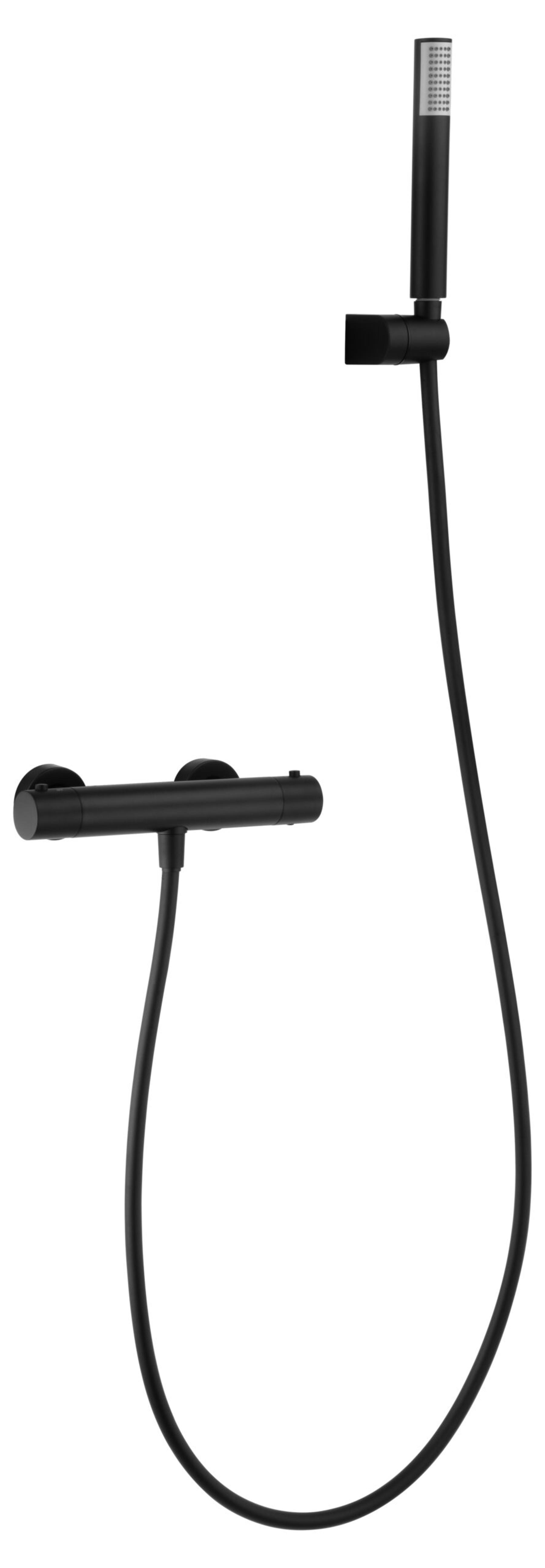 Kit Ducha Termostatico Monza Negro Mate