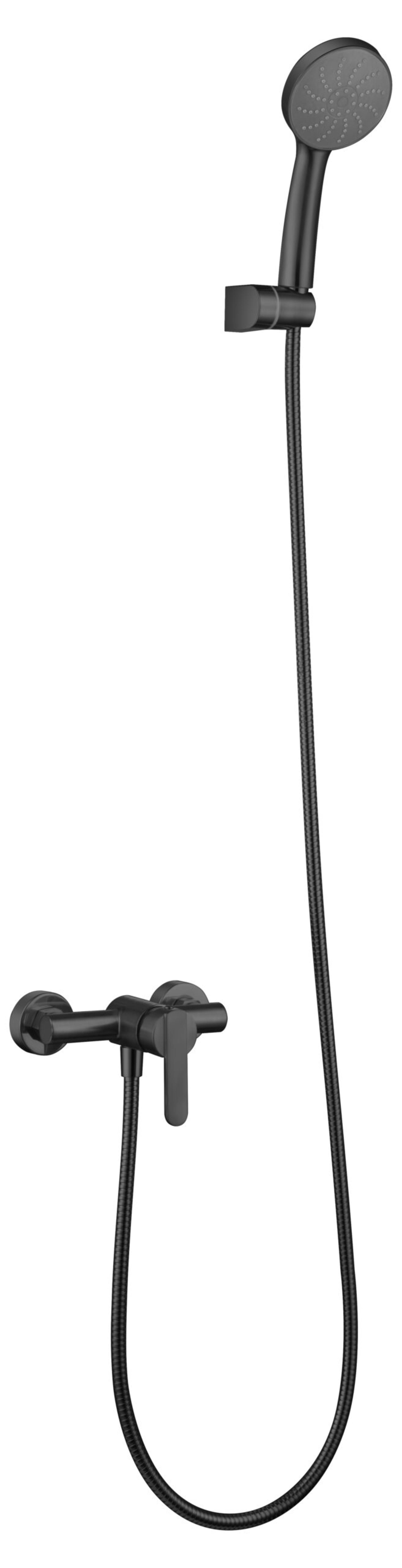 Kit Ducha Monomando Roma Negro Mate