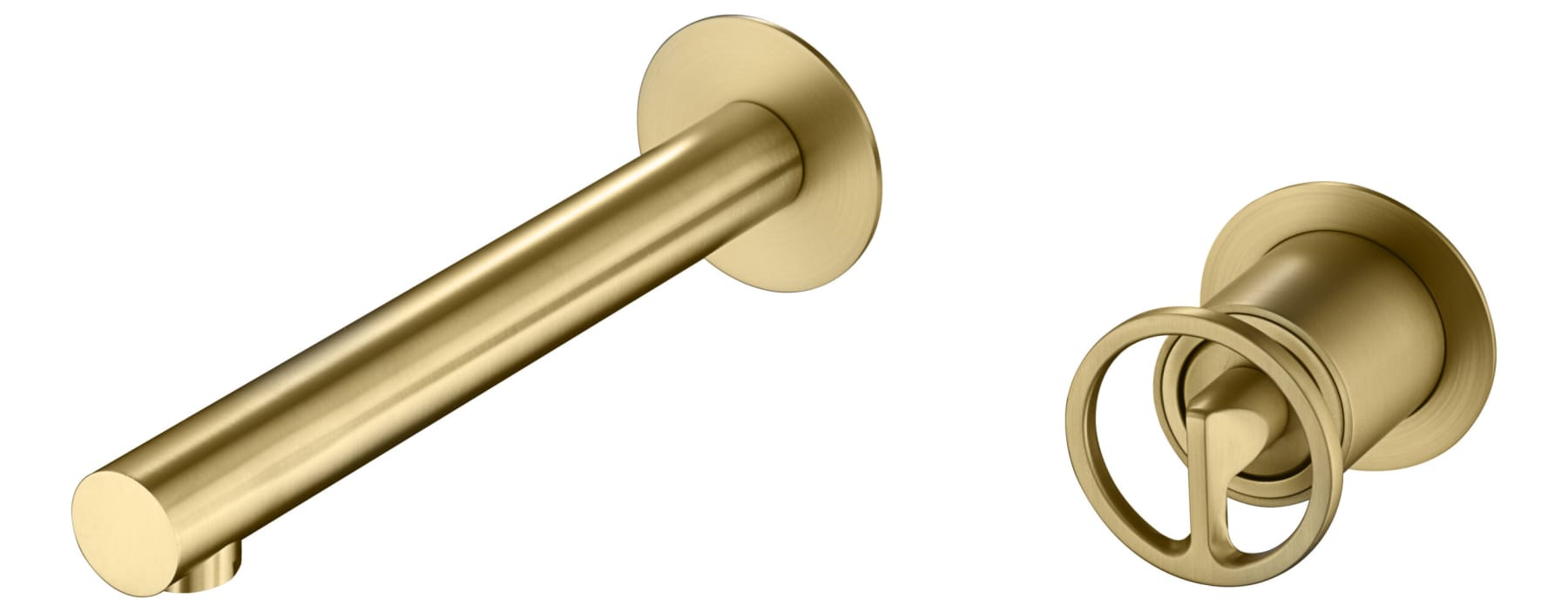 Monomando Empotrado Lavabo Olimpo Oro Cepillado