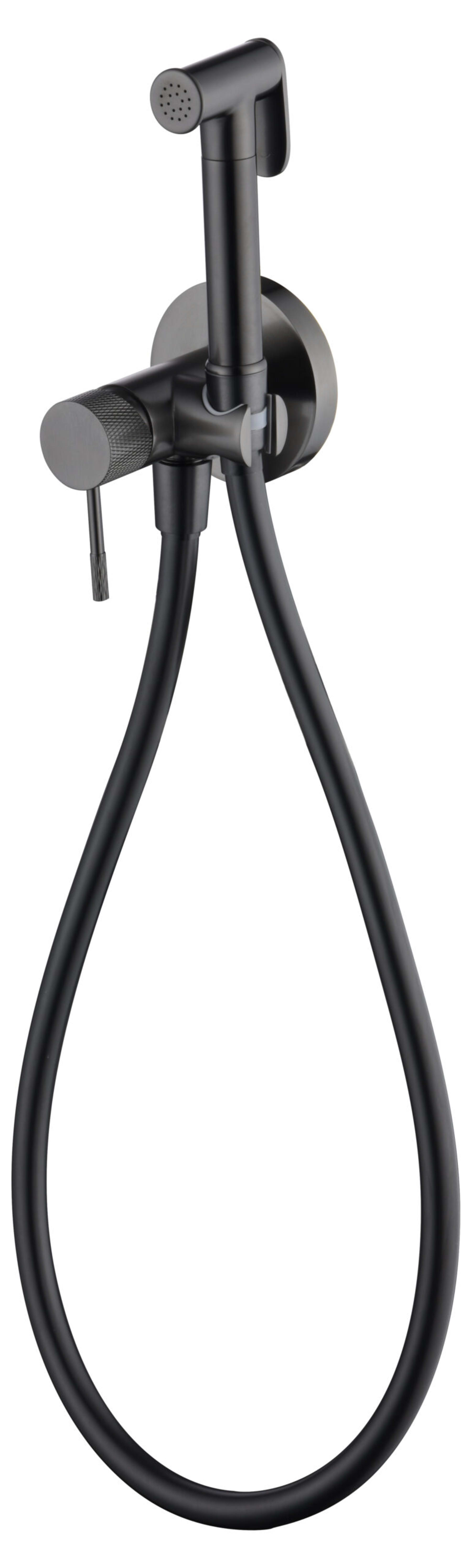Grifo Empotrado De Bidé Line Black Gun Metal