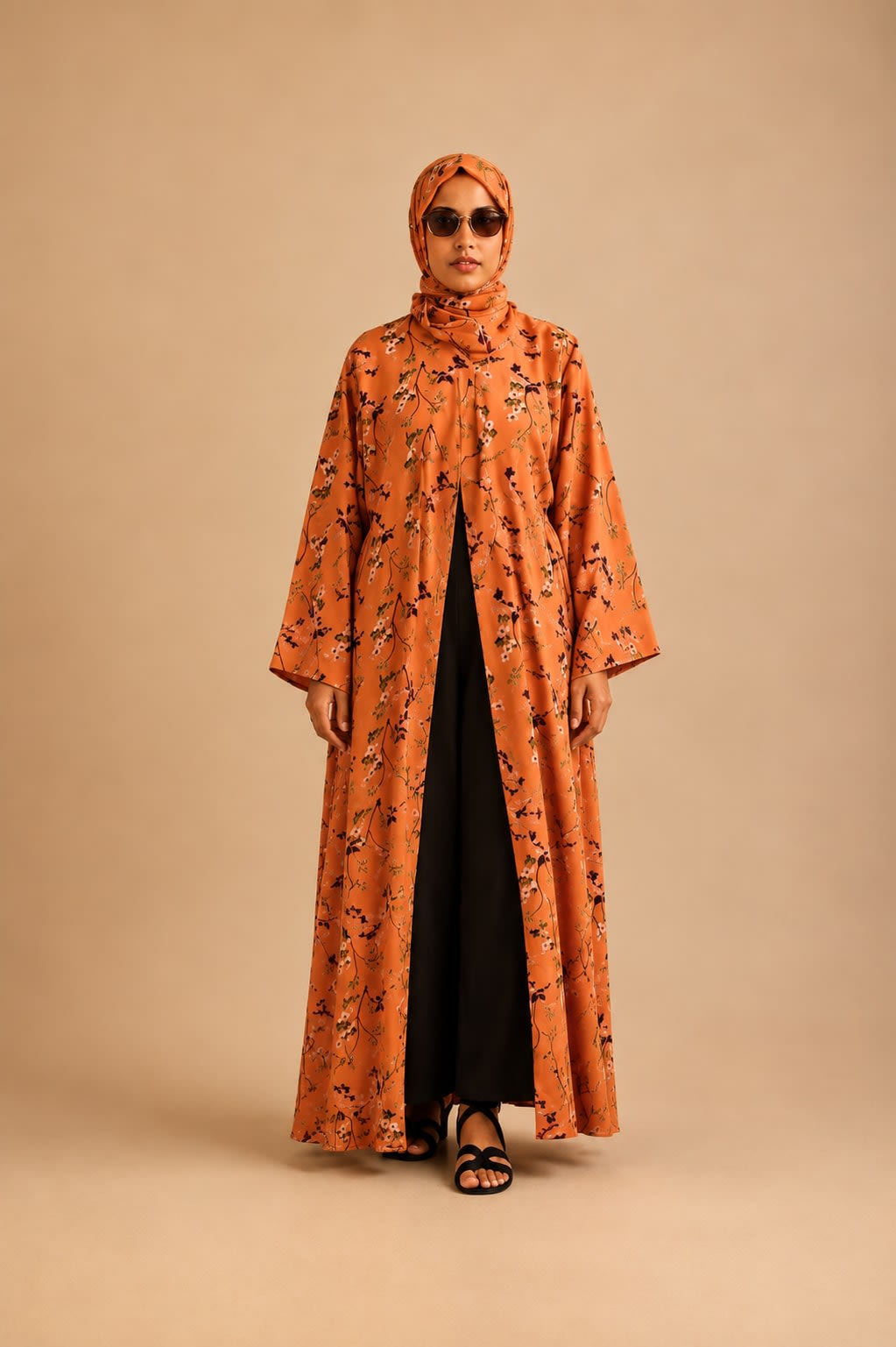 Amber Blossom Abaya — view 1