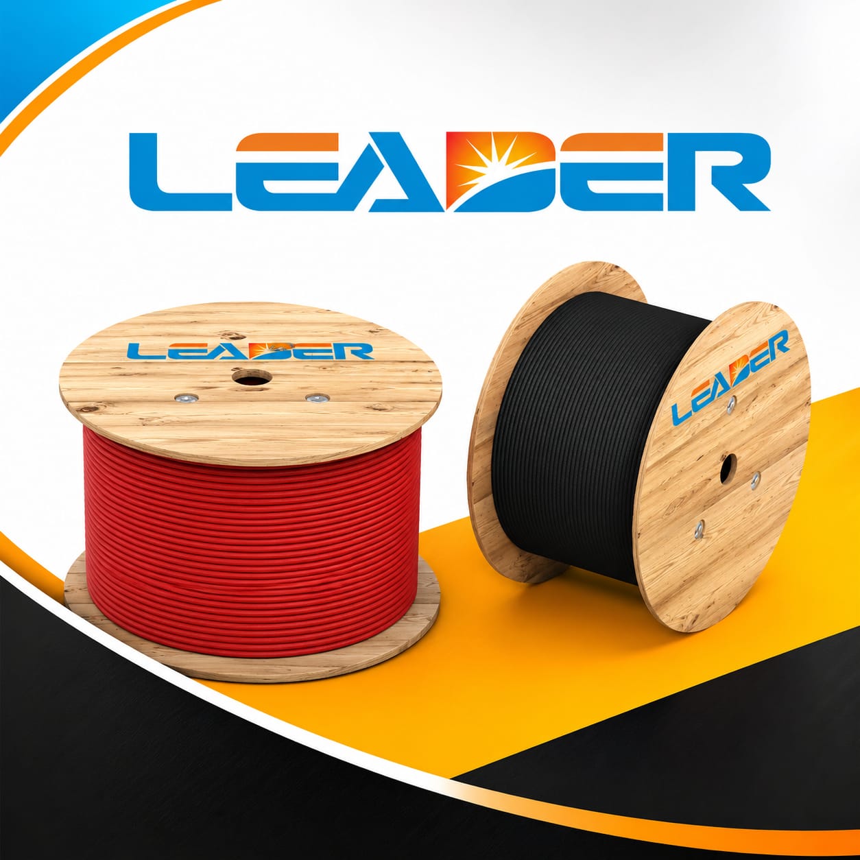 LEADER Solar DC Cable 1500V 200M (IEC62930 / EN50618) - TUV Certified Photovoltaic Copper Wire 