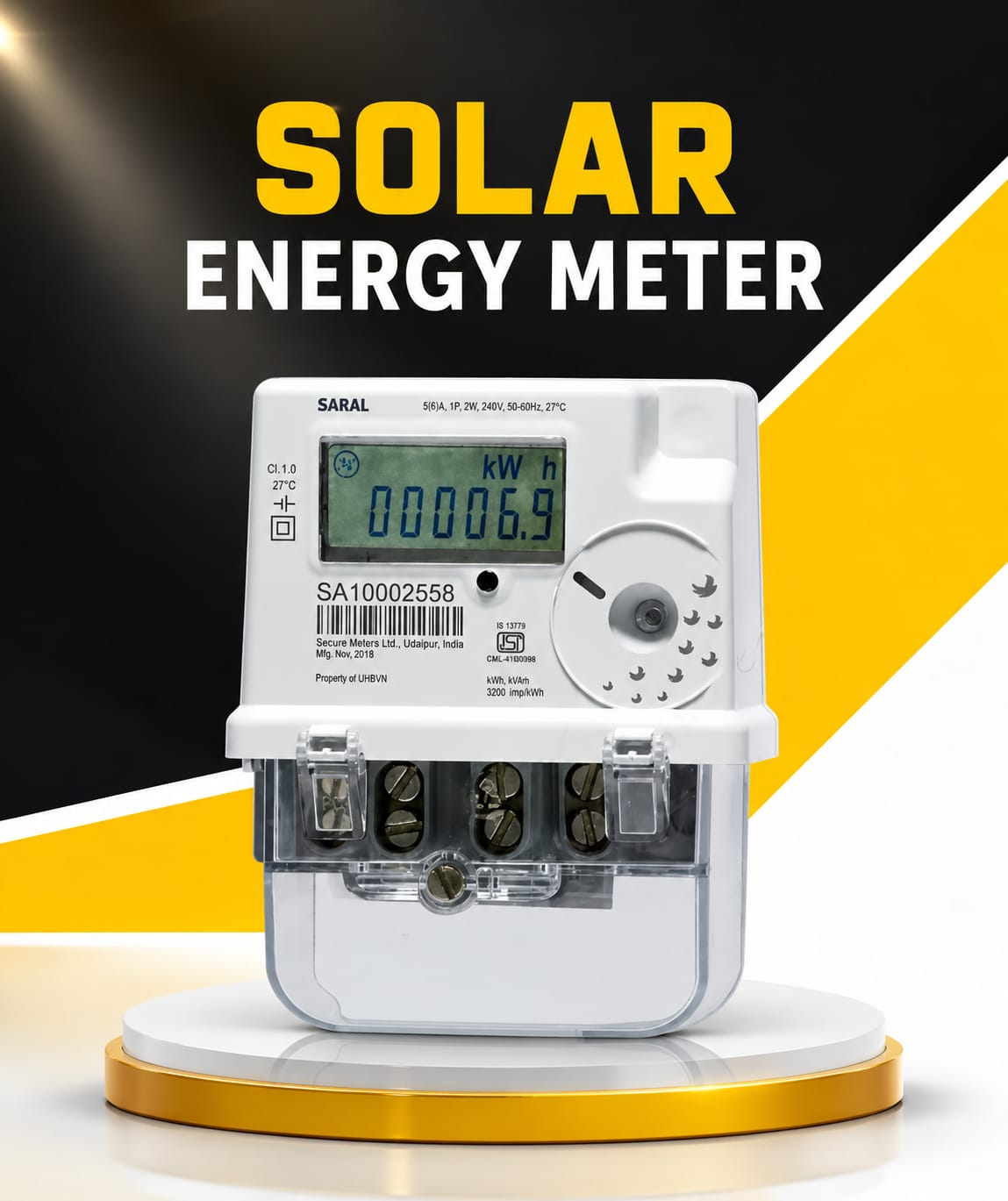 Secure Single Phase Digital Energy Meter
