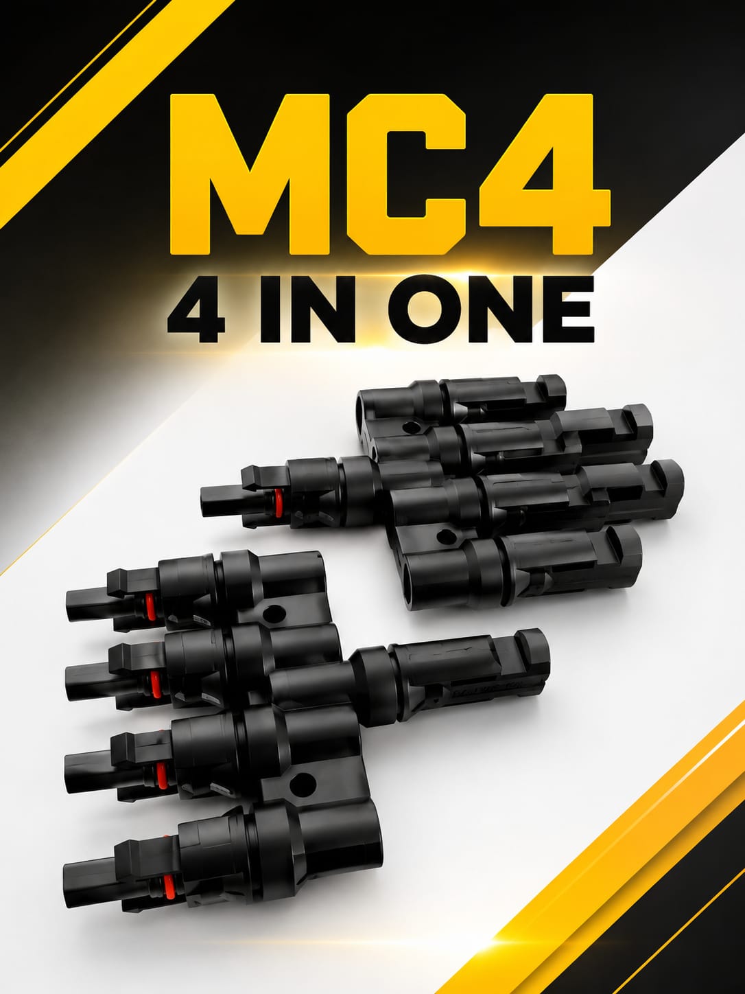 MC4 4-in-1 Solar Branch Connector (4 to 1)