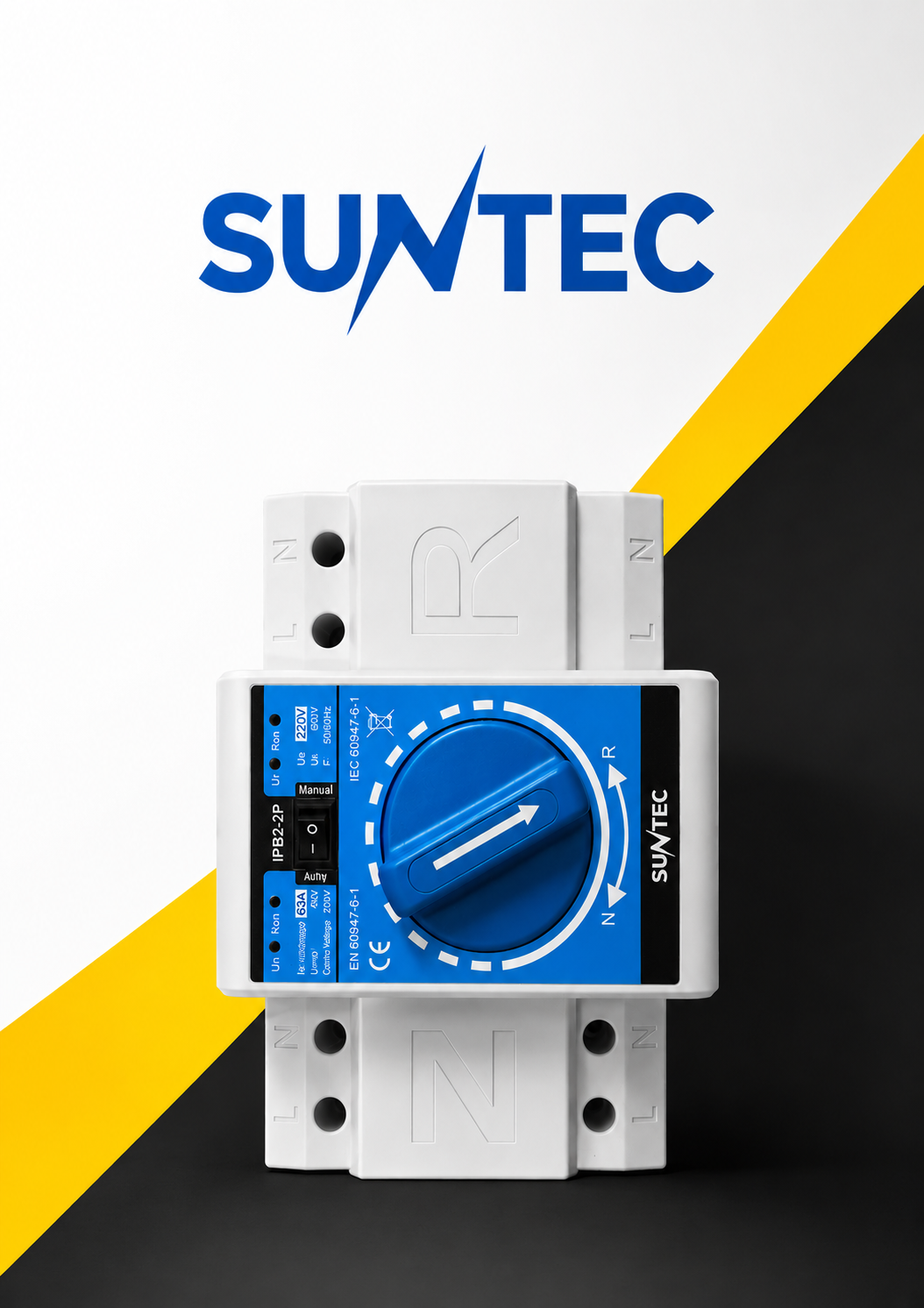 SUNTEC Automatic Transfer Switch (ATS) 2 Pole 63A