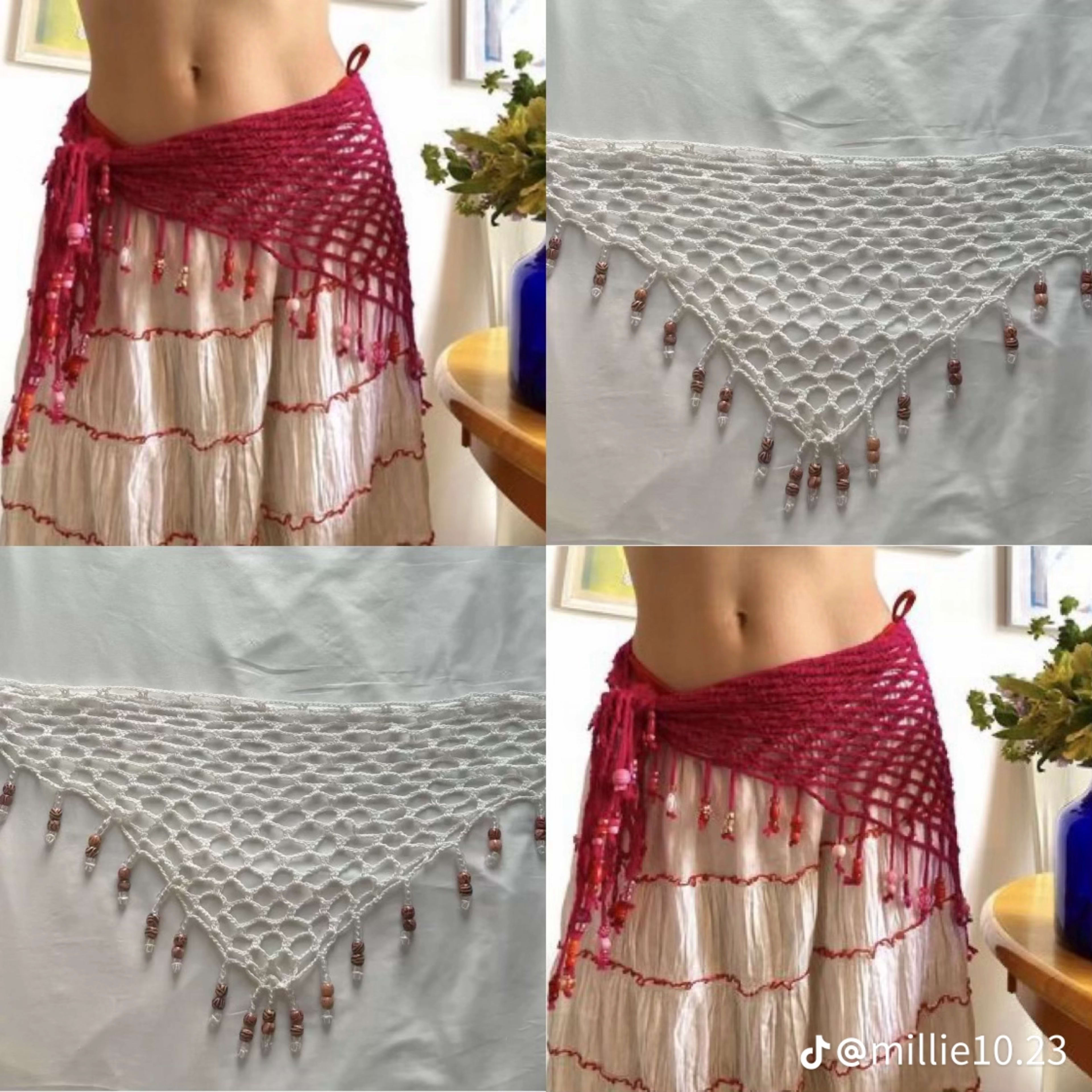 Crochet Hip Scarf 🧶✨