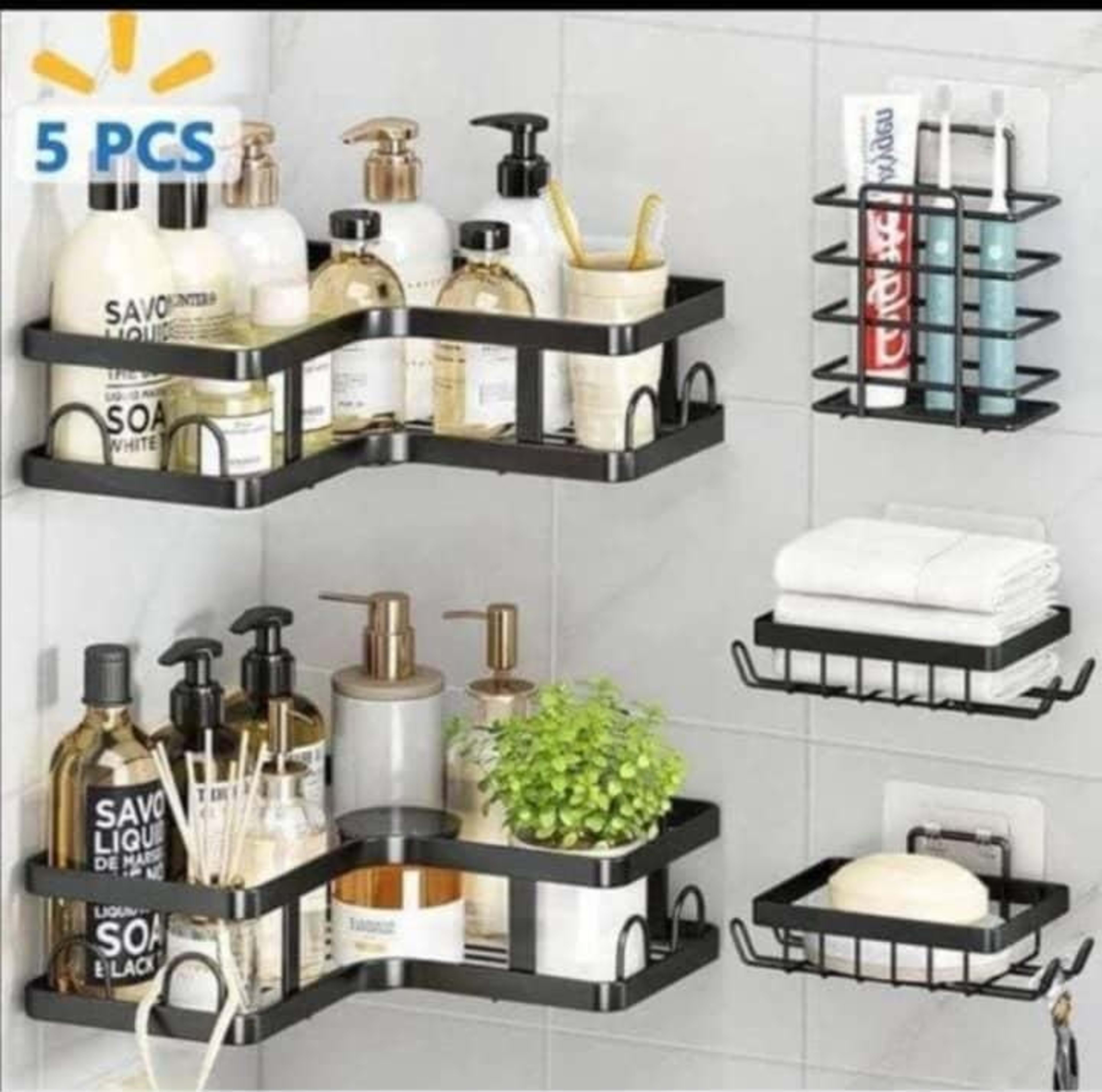 5 in 1 bathroom rack