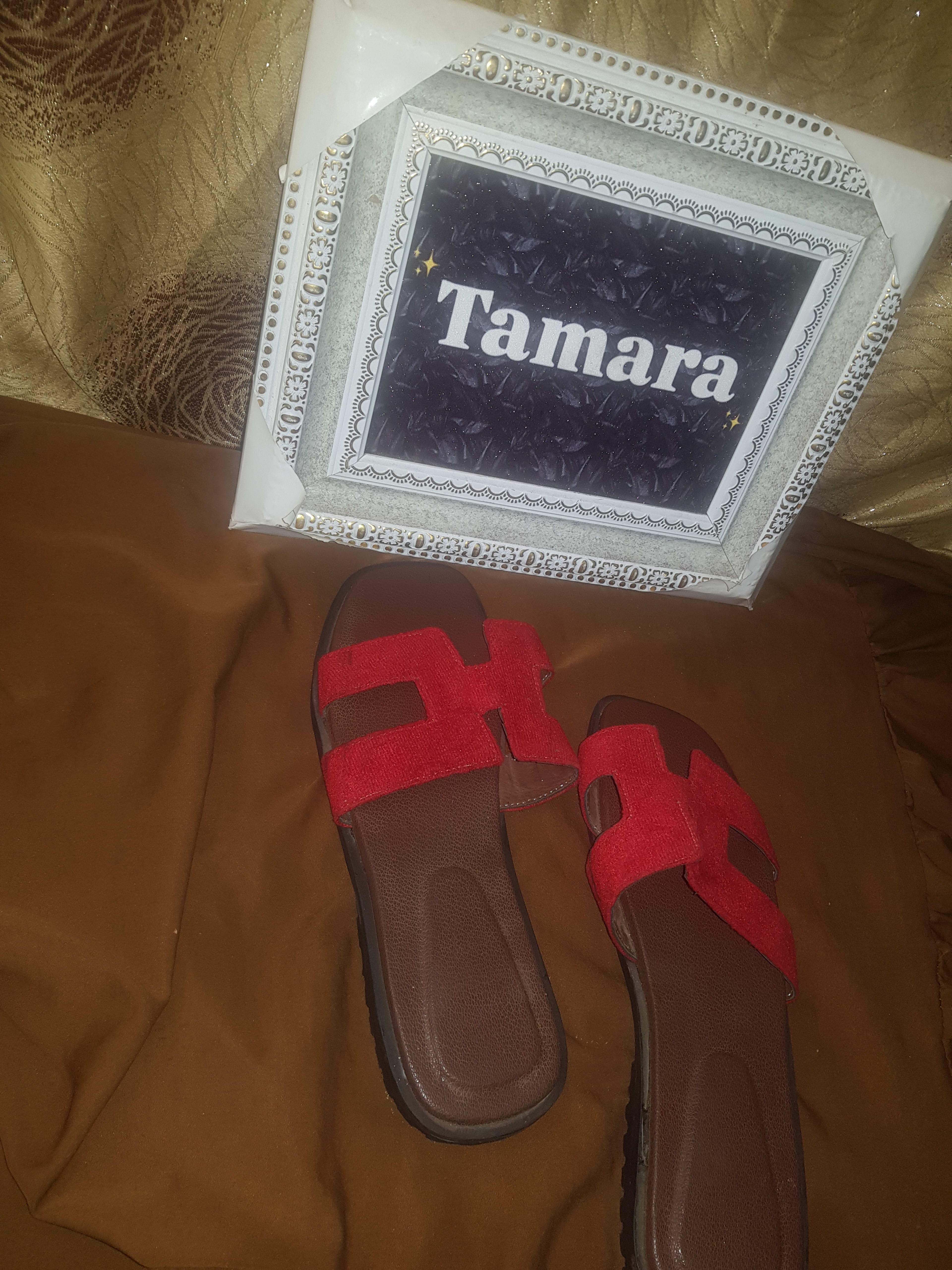 Red Fashion Slippers /Yellow Fashion Slippers