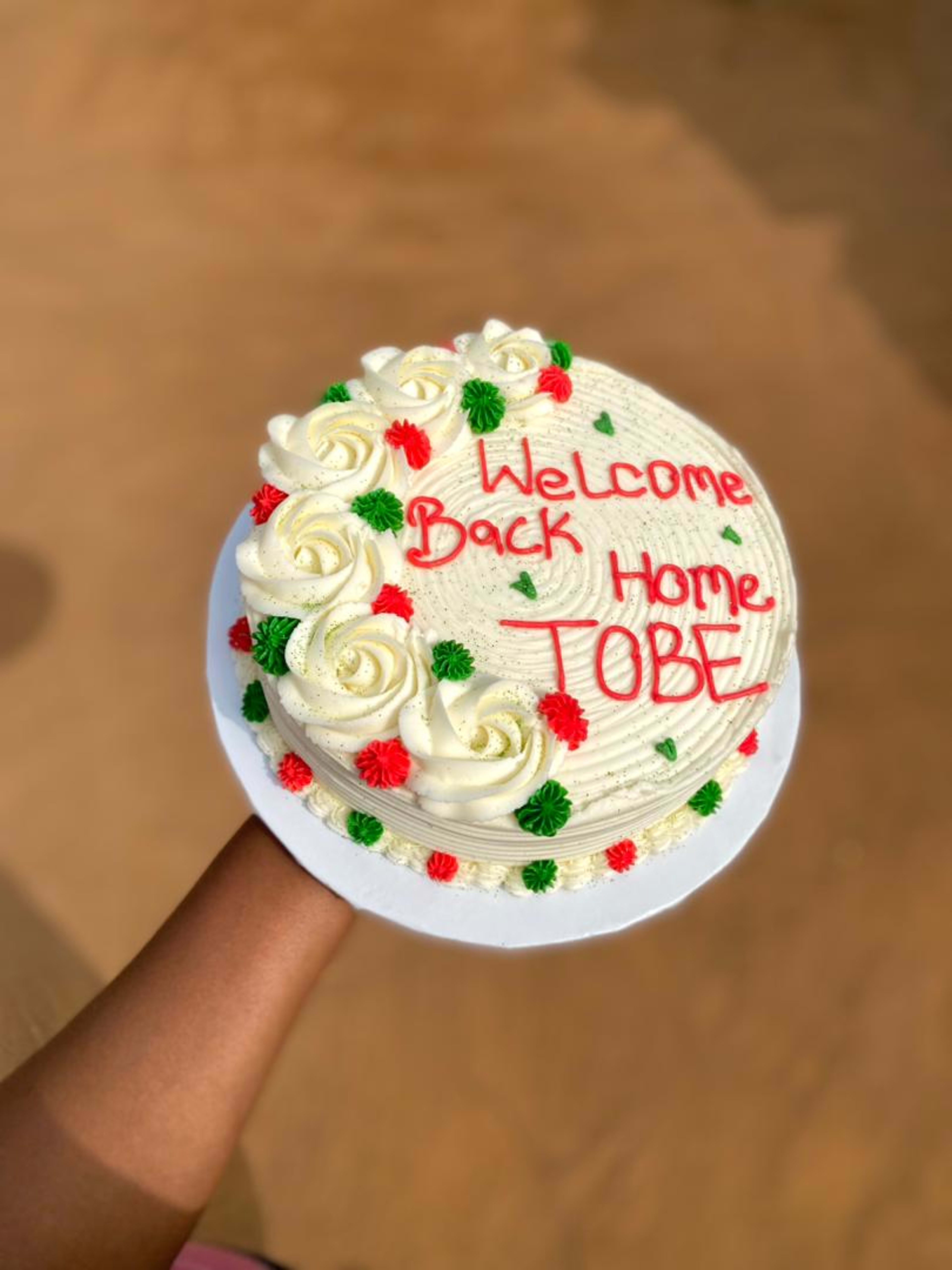 Welcome Back Home Celebration Cake
