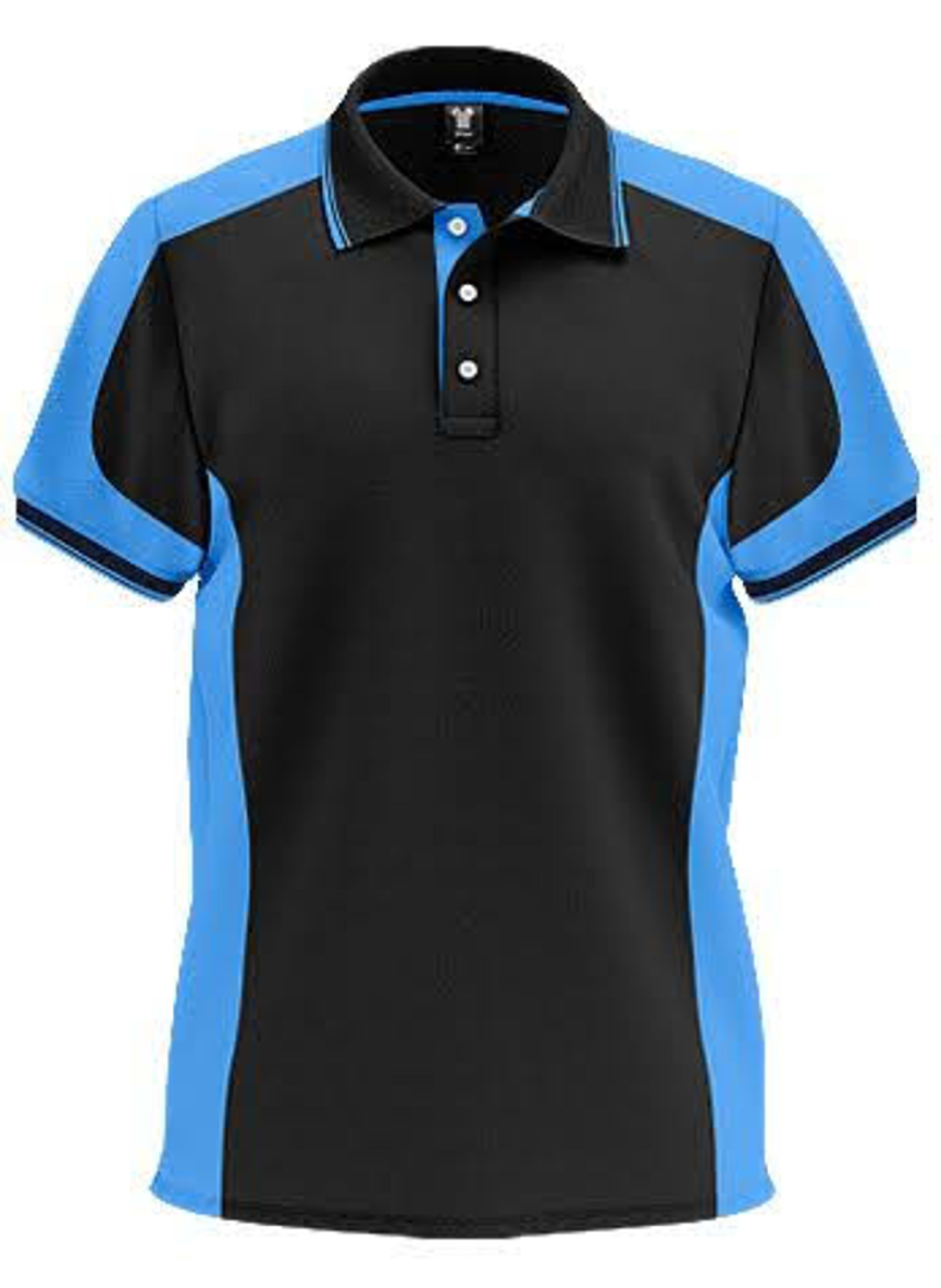 Men's Black & Blue Polo Shirt