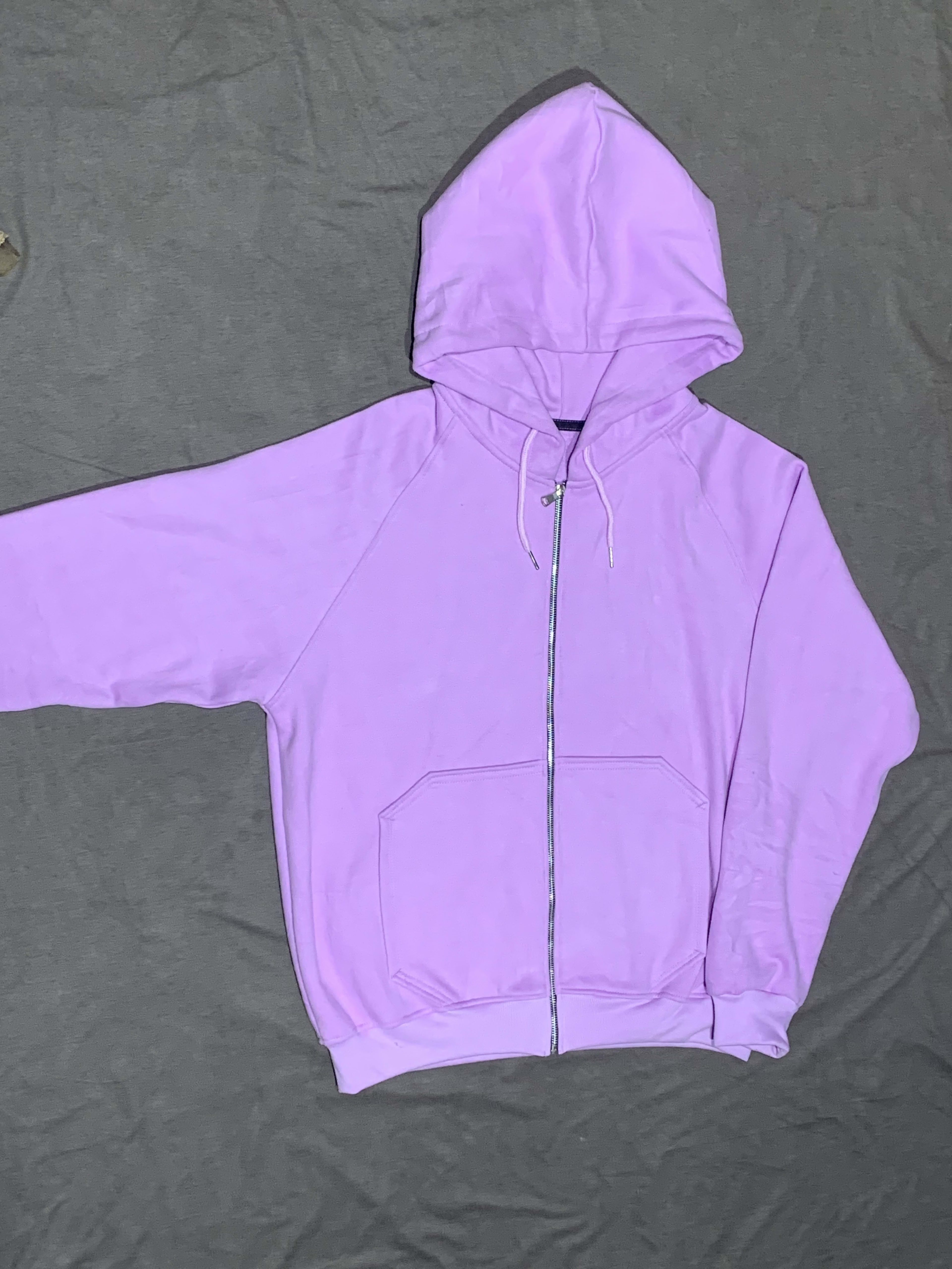 Unisex Purple Full-Zip Hoodie