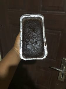 large foil cake