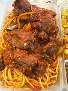 stir fry spag and chicken