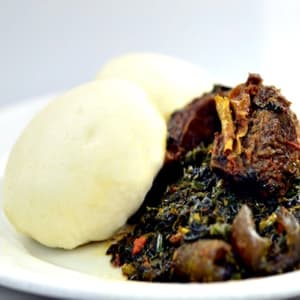Bitterleaf soup with Semo
