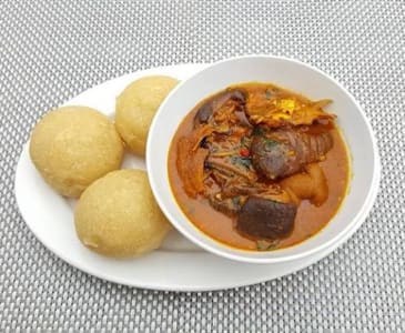 Ogbono soup (dried fish)