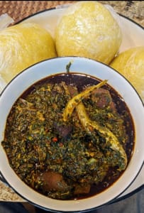 Vegetable soup (dried fish)