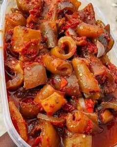 Sauced ponmo
