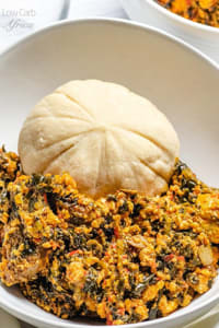 Egusi soup with 2 meat
