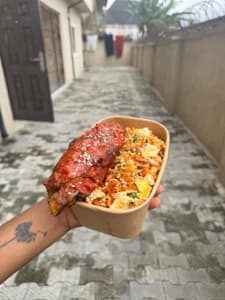 Stir fried noodles and Turkey