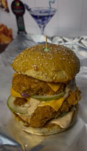 Dd crispy chicken burger